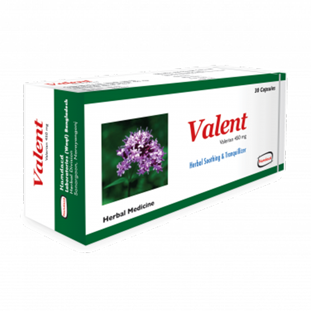 Hamdard Valent Valerian Root Capsule 450mg