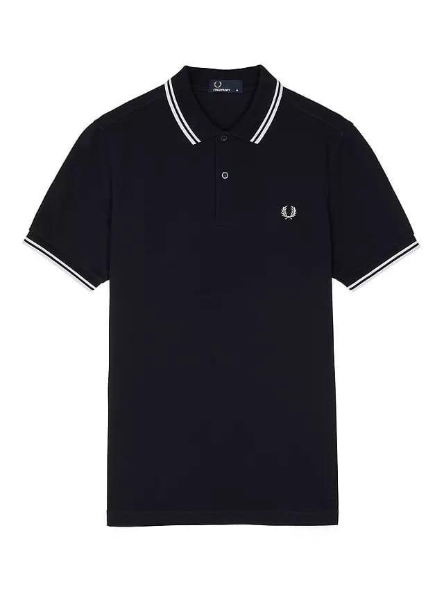 Cotton Half Sleeve Polo T-Shirt For Men - Black