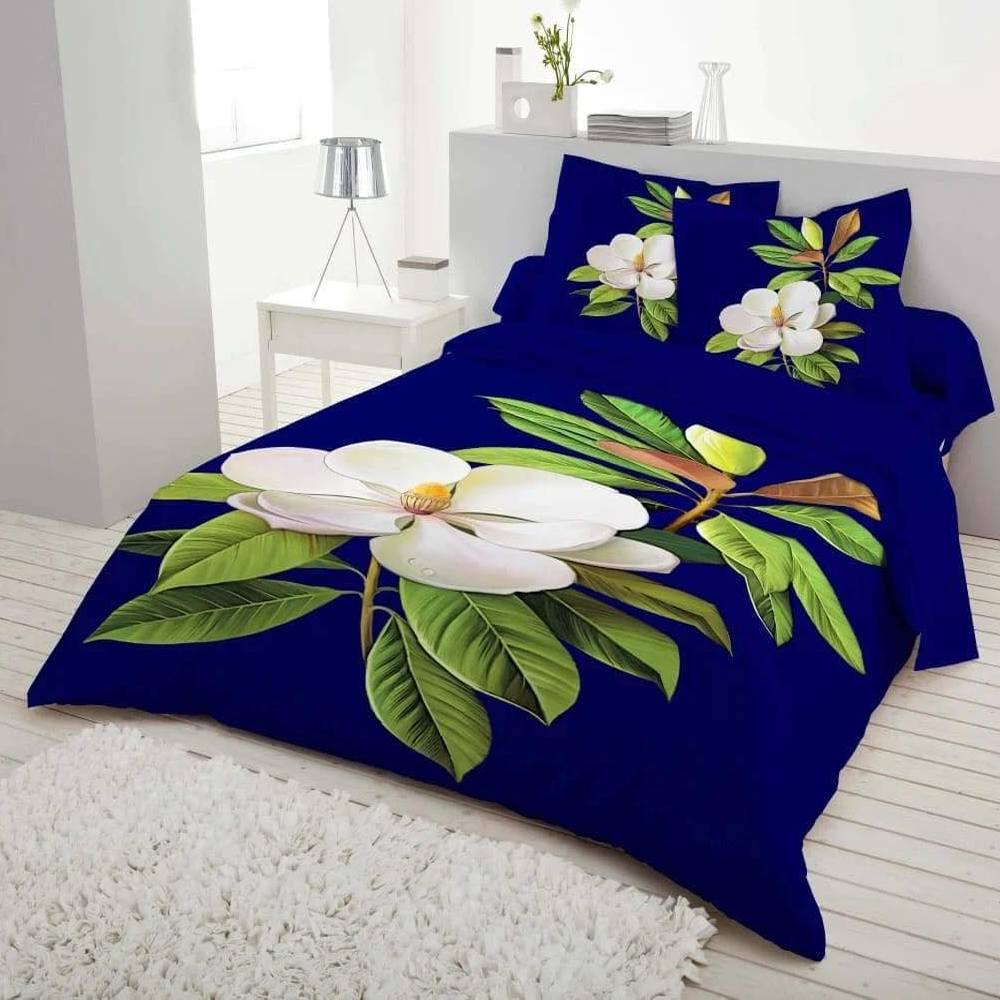 Panel Cotton King Size Bedsheet With Pillow Cover - Multicolor - 192466