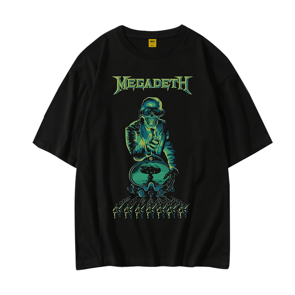 Cotton Drop Shoulder T-Shirt For Men - Megadeath
