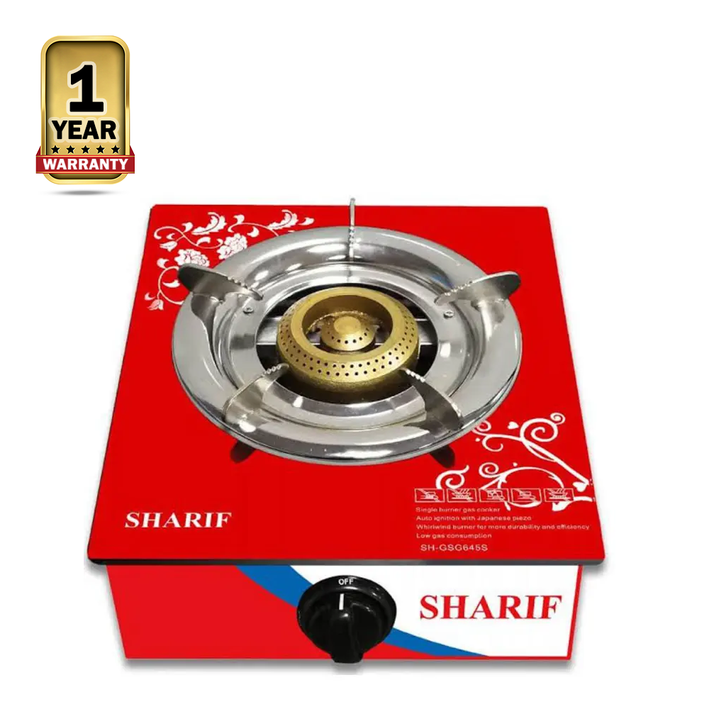 Sharif GSG645S Single Burner Gas Stove - Red