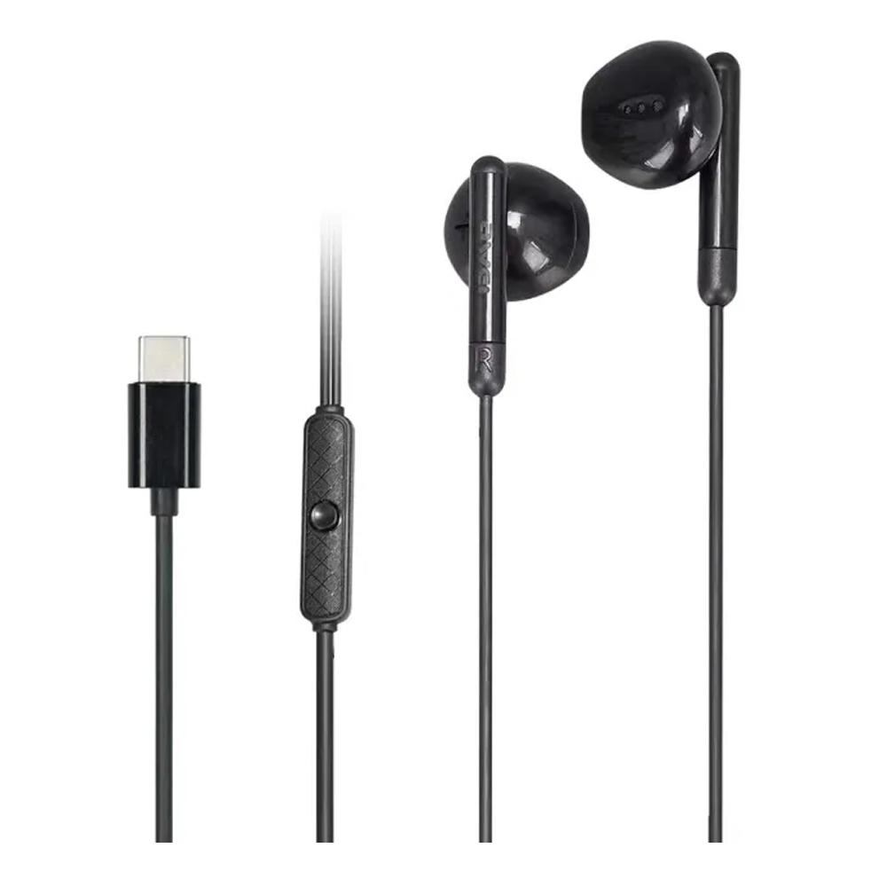 Awei PC-6T Type-C Mini Stereo In-Ear Earphone - Black 