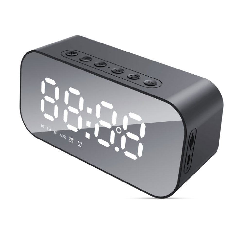 Havit HV-M3 Portable Alarm Clock Bluetooth Speaker - Black