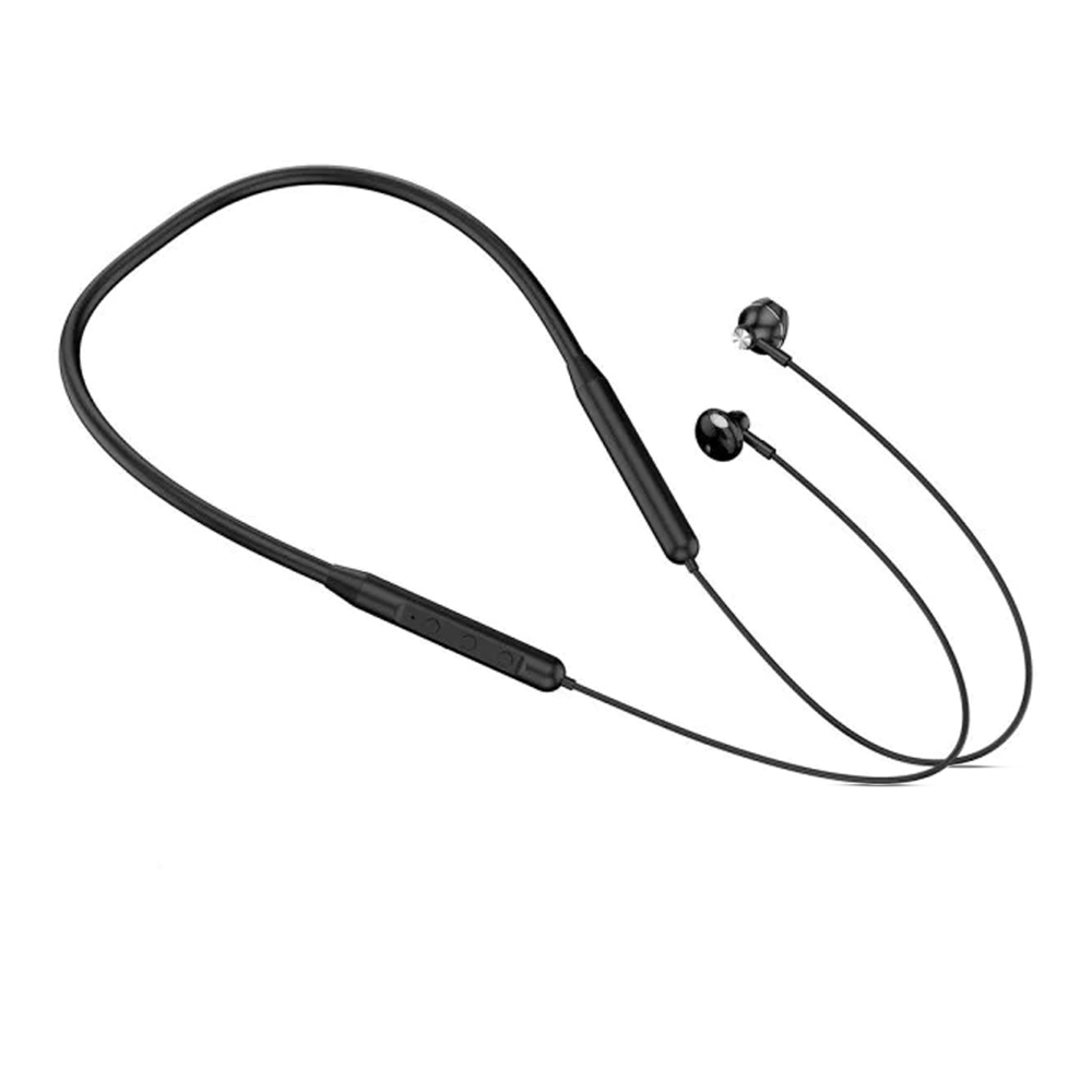 GearUP G9 Neckband Magnetic Metal Earphone - Black