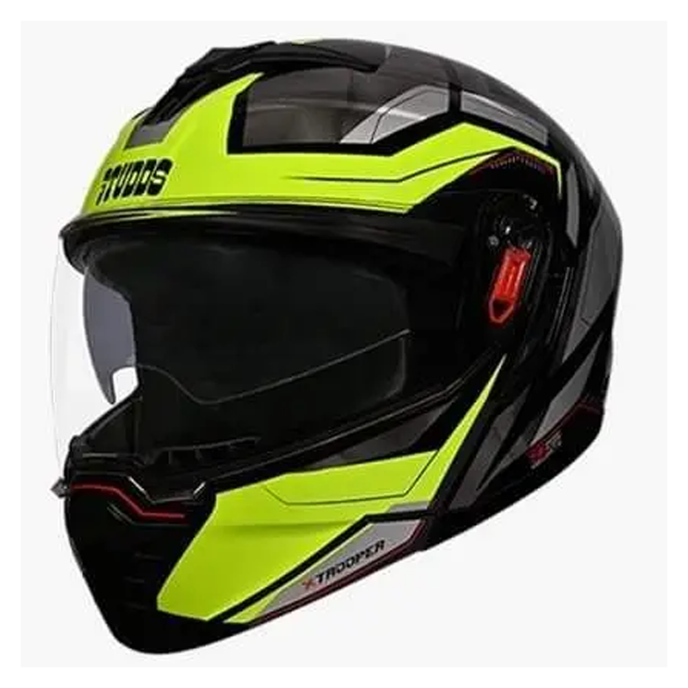 Studds X-Trooper DV D2 Decor Modular Helmet - Green and Black