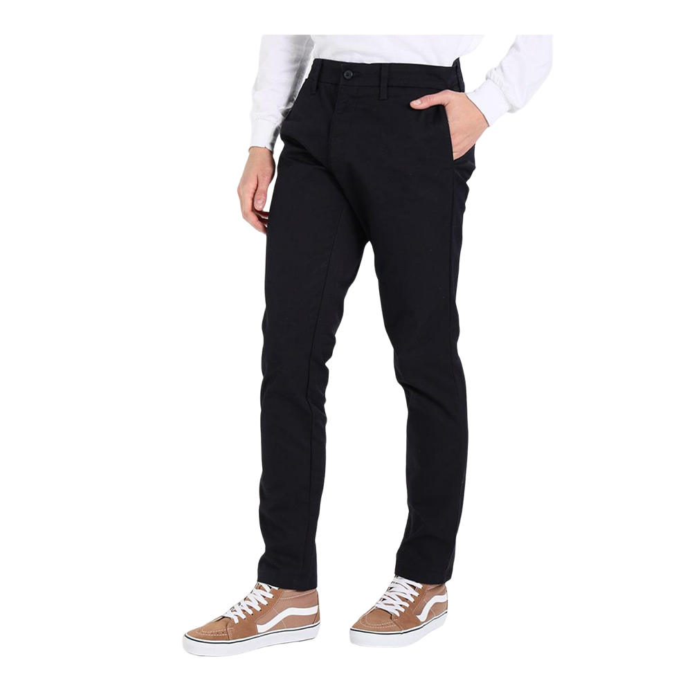 Cotton Chinos Gabardine Pant For Men - Deep Black - NZ-3162