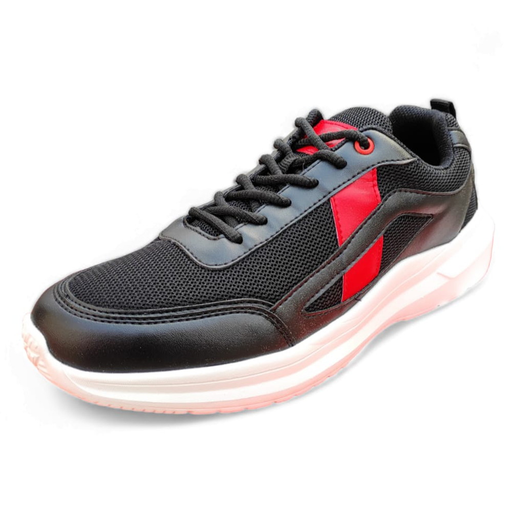 Western Casual Sneaker Shoes For Men - Red and Black