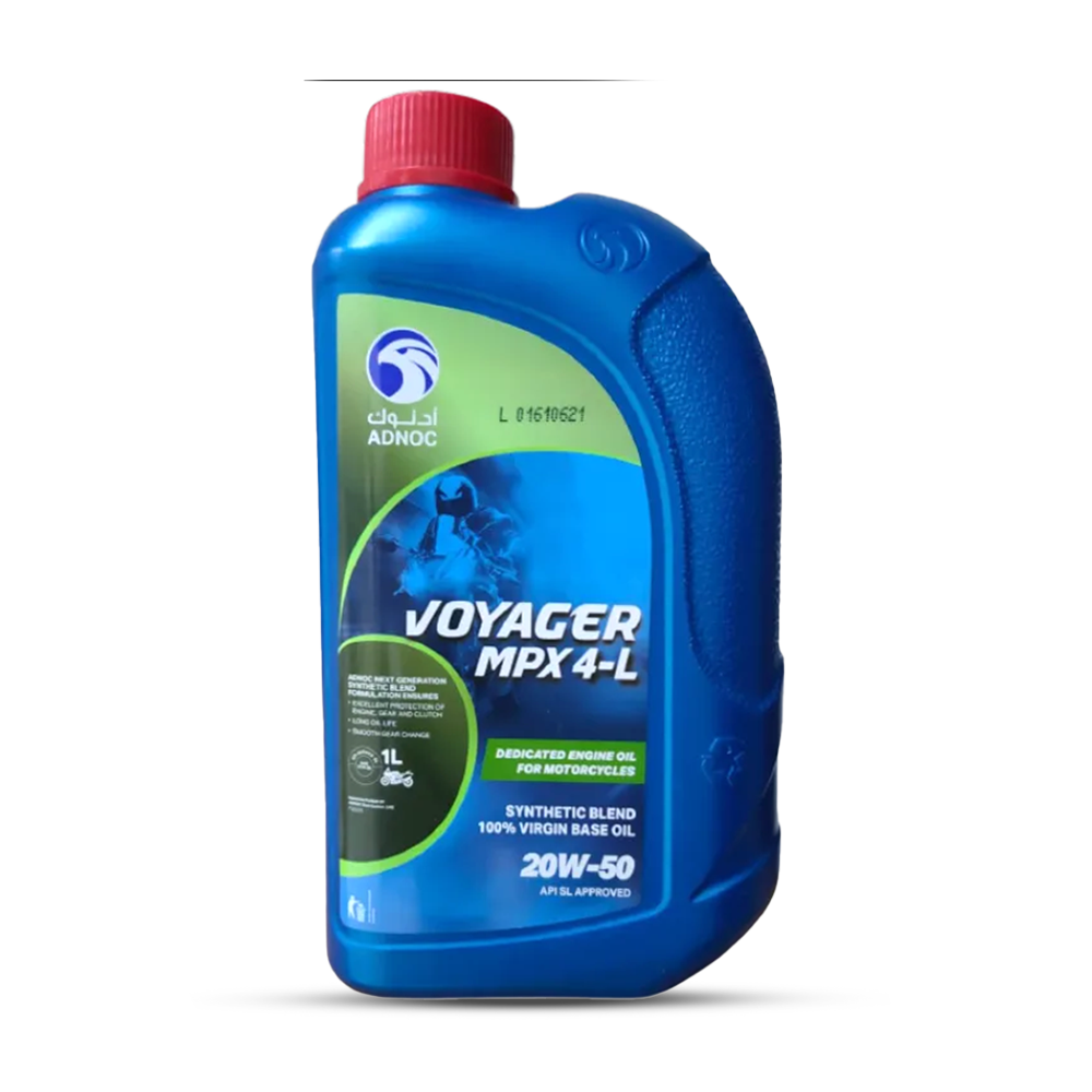 Voyager MPX4-L SAE 20W-50 API SL/MA2 Synthetic Blend Motor Cycle Engine Oil - 1 Litre