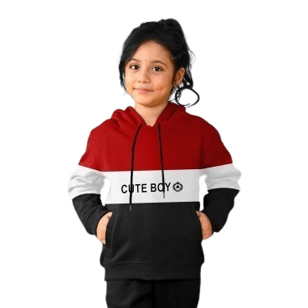 Cotton Winter Hoodie For Boys and Girls - Multicolor - BH-43