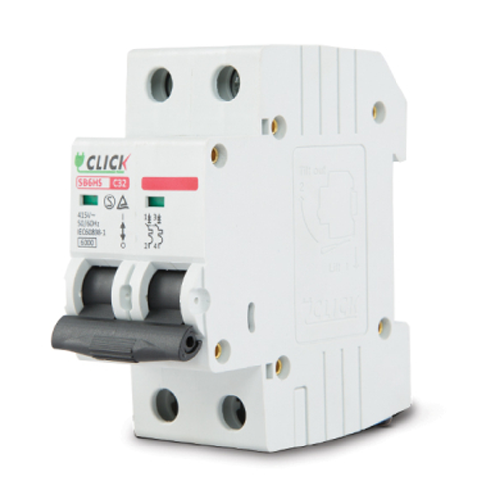 Click Circuit Breaker MCB - 1P 40A C 6KA - White