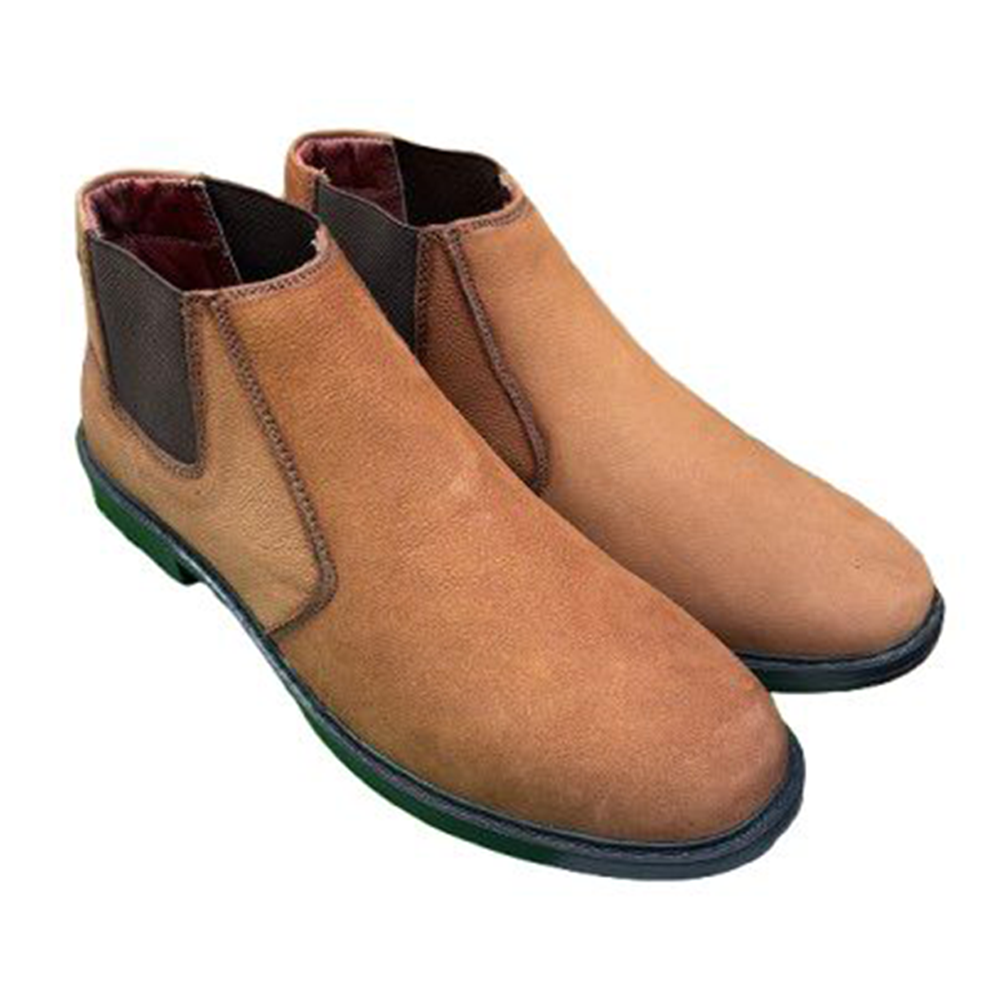 Leather Boot for Men - Brown - 006