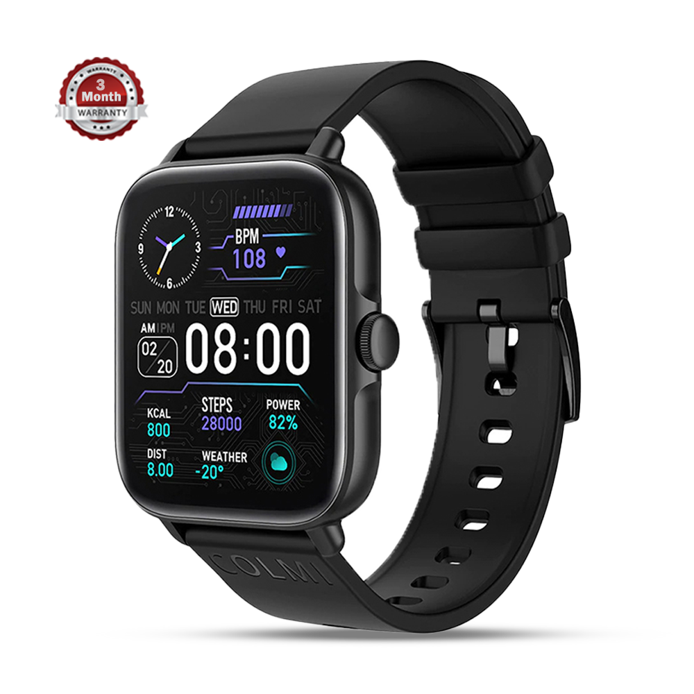 Colmi P28 Plus IPS Display Smart Watch -  Black