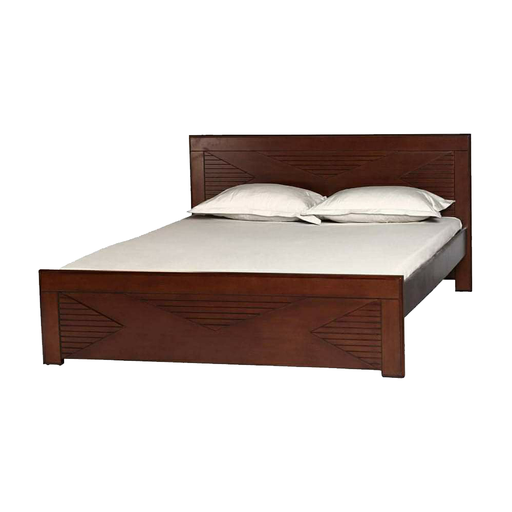 Malaysian Processed Wood King Size Bed - 6'*7' Feet