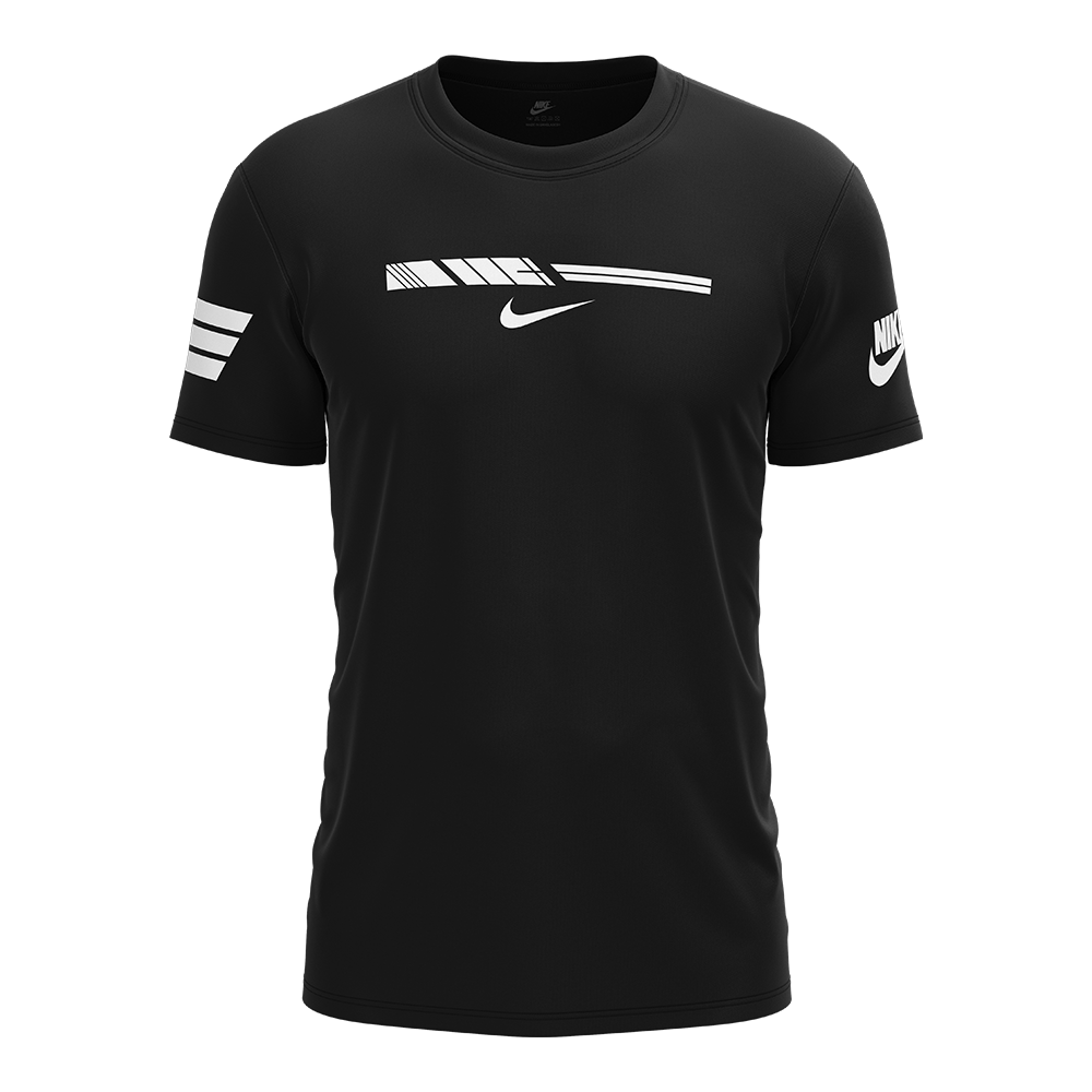 Nexf Mesh Half Sleeve Jersey T-Shirt for Men - Black - NEXF019