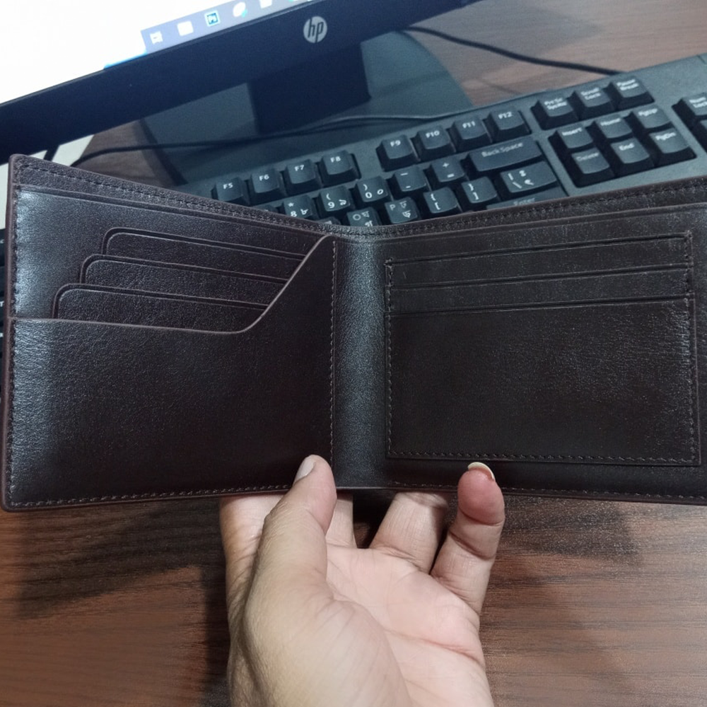 Leather Premium Smart Wallet for Men - Black - PW1010