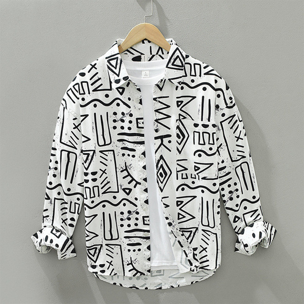 Black and white print clothes sales