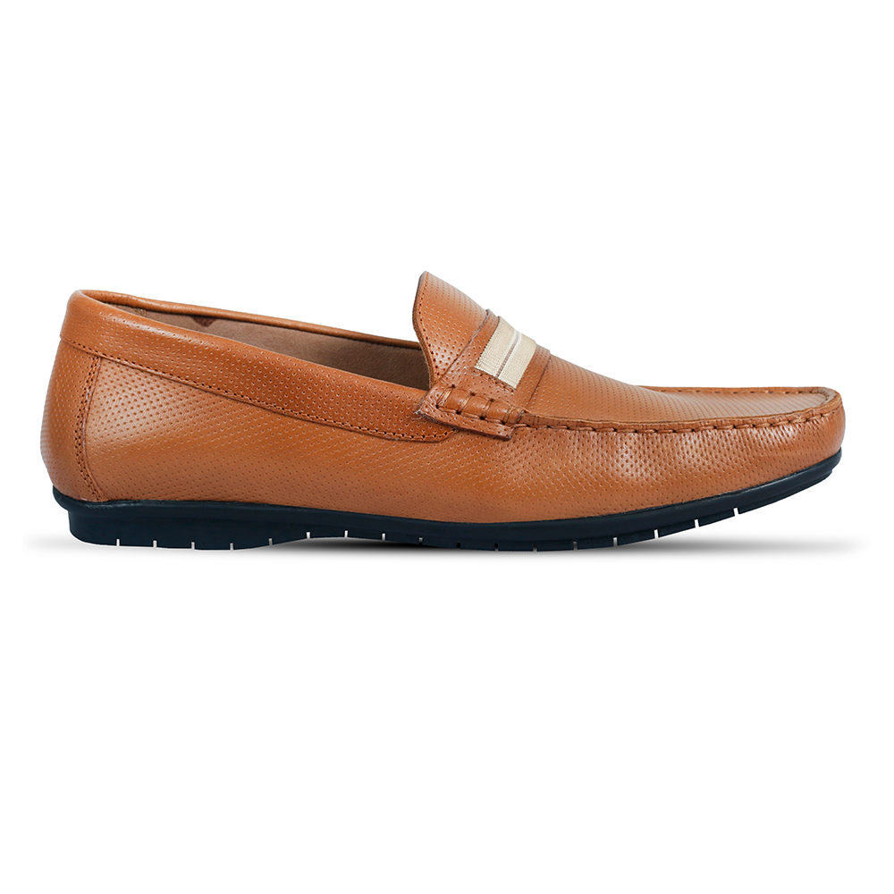 Handmade Leather Moccasin for Men - Brown - X-03