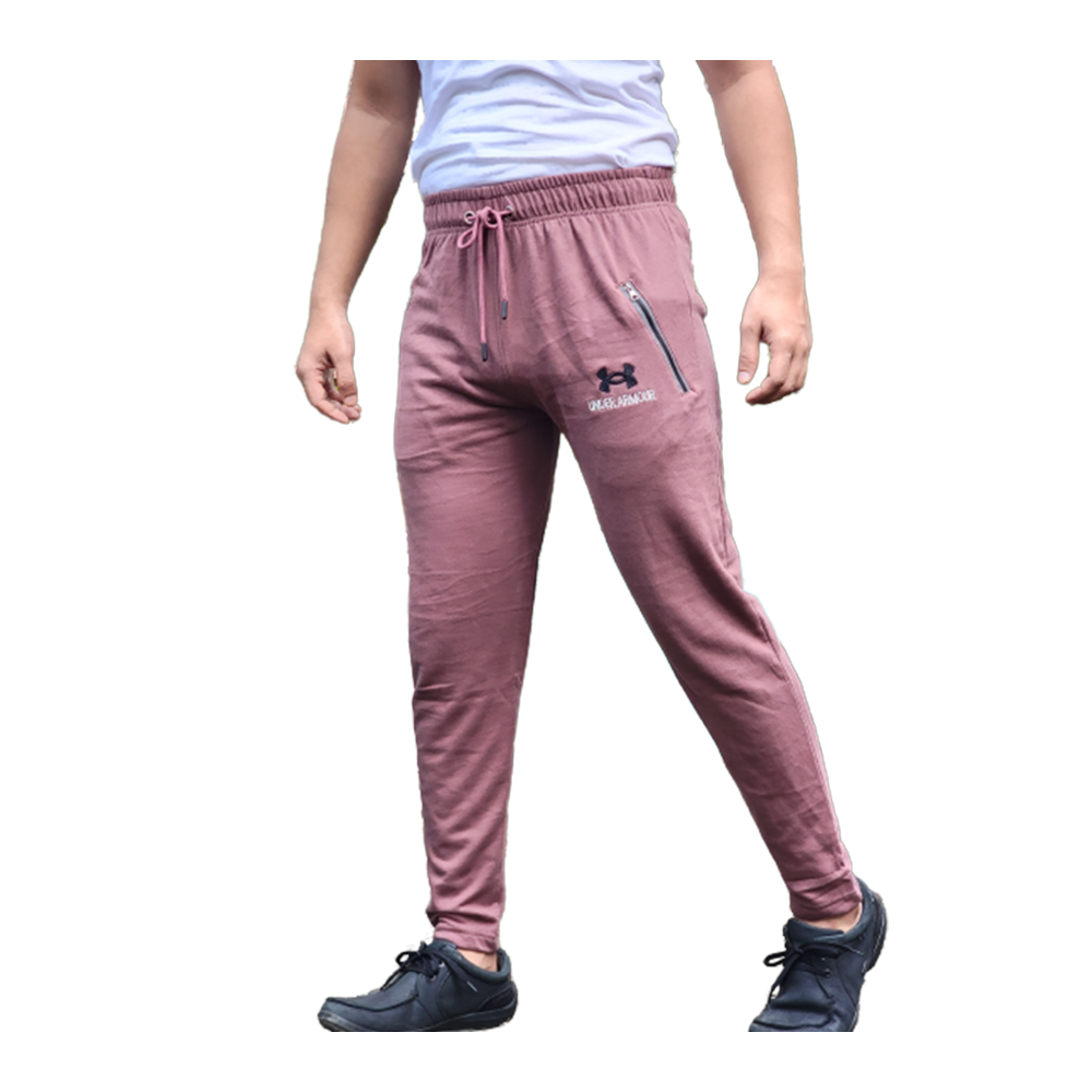 Under Armour Cotton Premium Tracksuit Trouser for Men - Violet Red - UAT01
