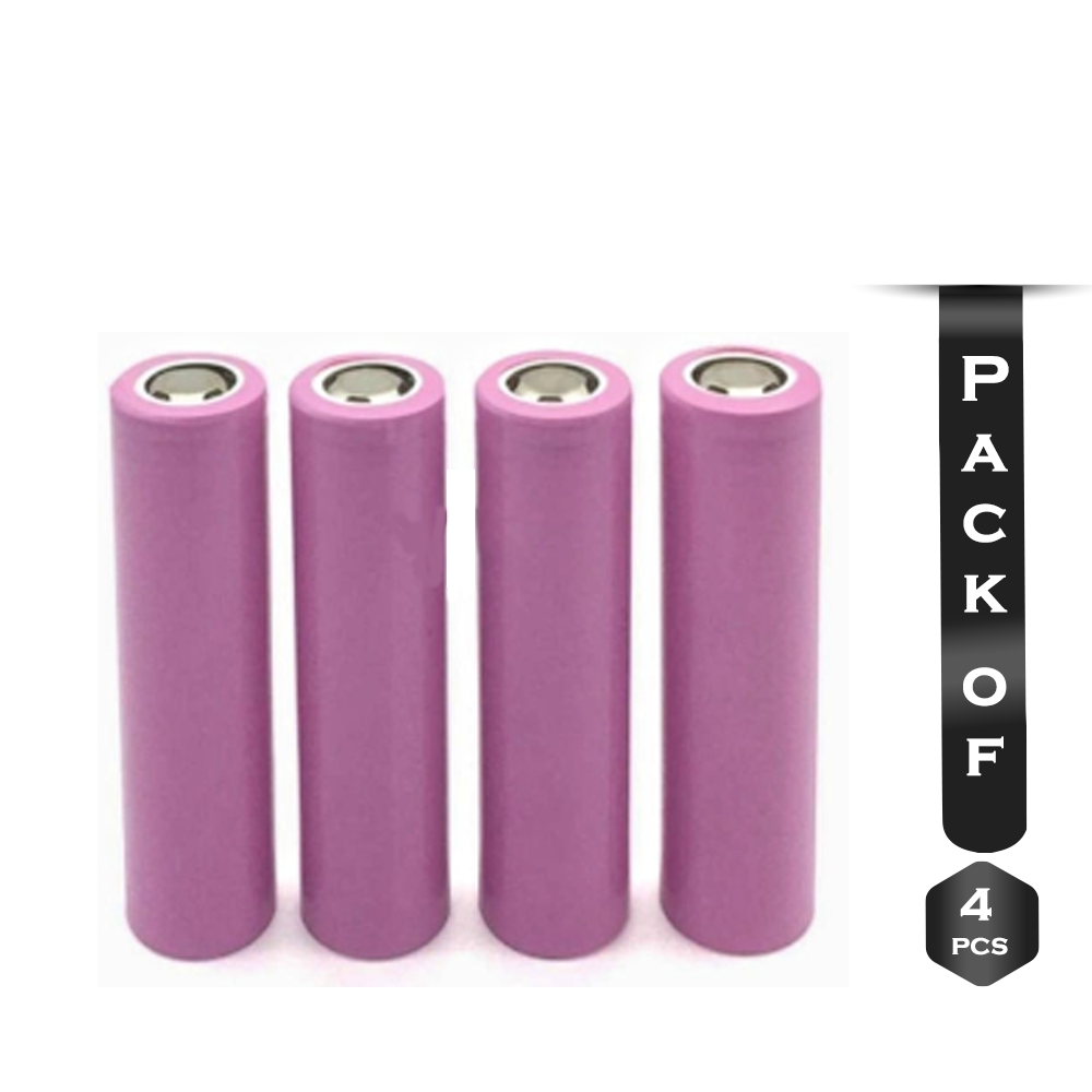 Pack of 4Pcs Lithium Rechargeable Battery - 3.7V