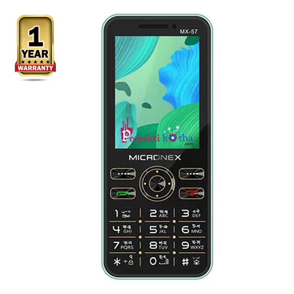 Micronex MX-57 Stylish Feature Phone - Black 