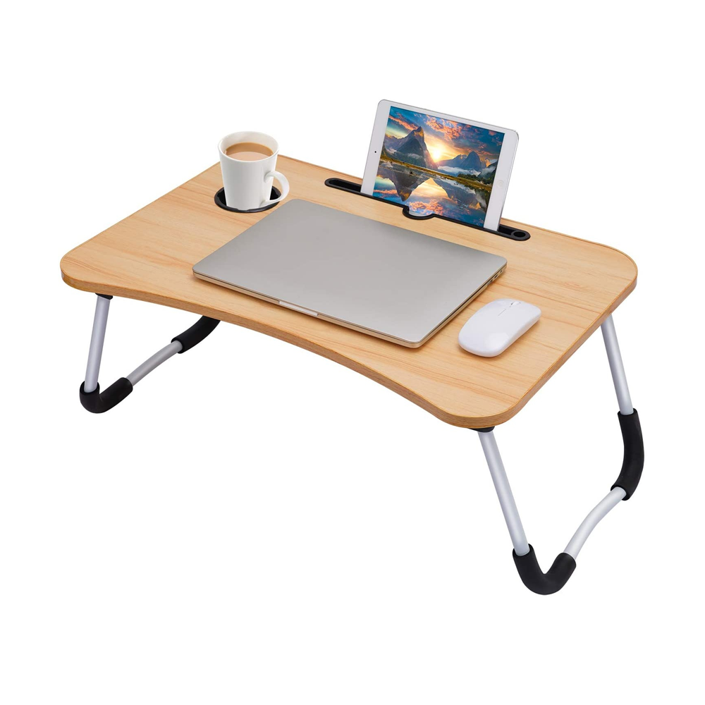 Portable Desk Foldable Laptop Table Wooden