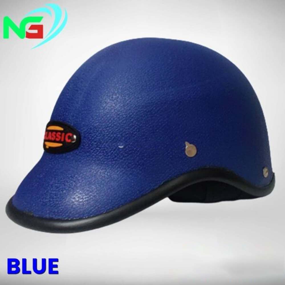 Classic Half Face Cap Bike Helmet - Blue