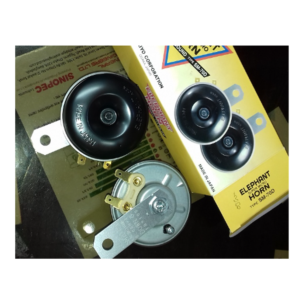 Elephant Super Micro Horn For Any Car and Bike - Black 