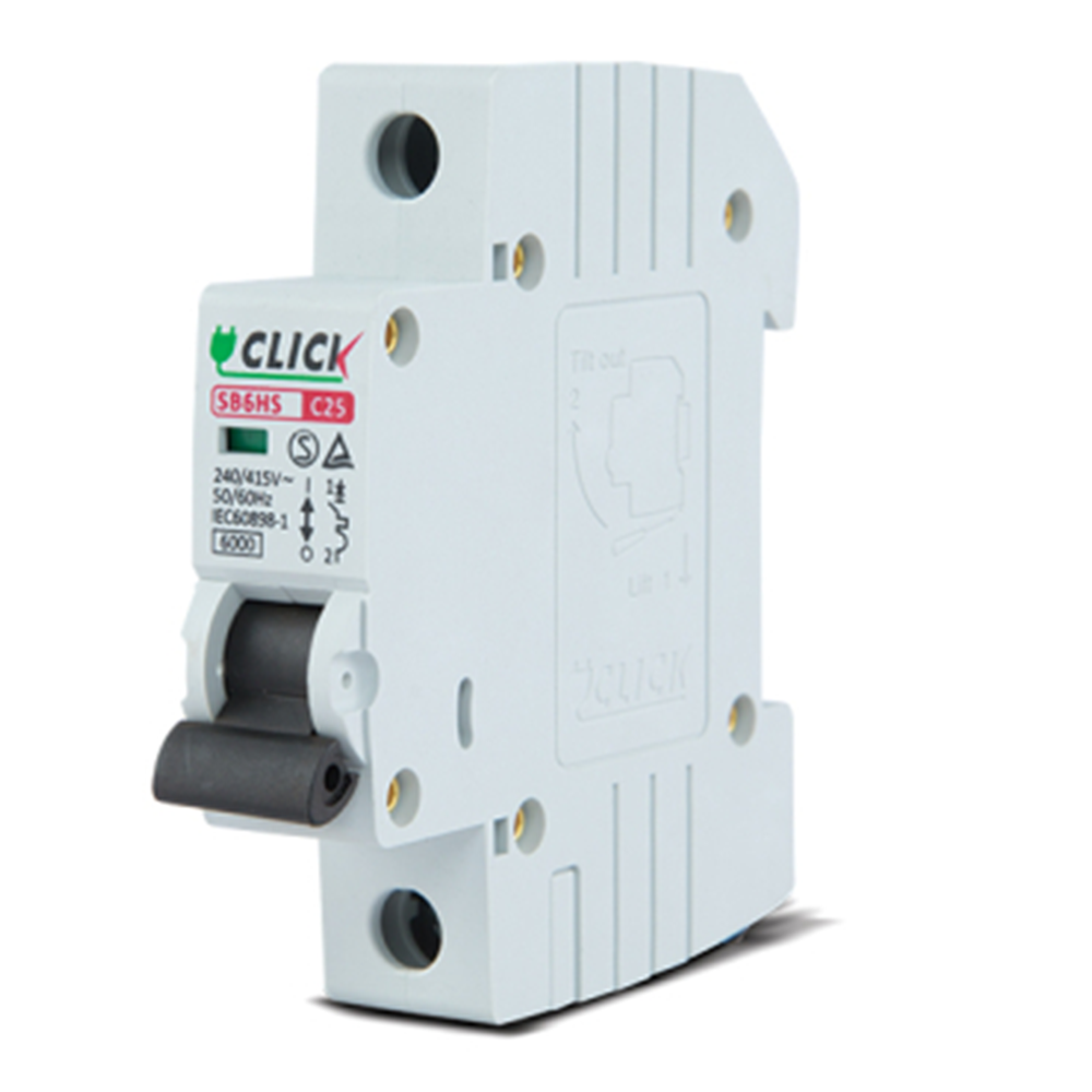 Click MCB 1P 10A C 6KA Circuit Breaker