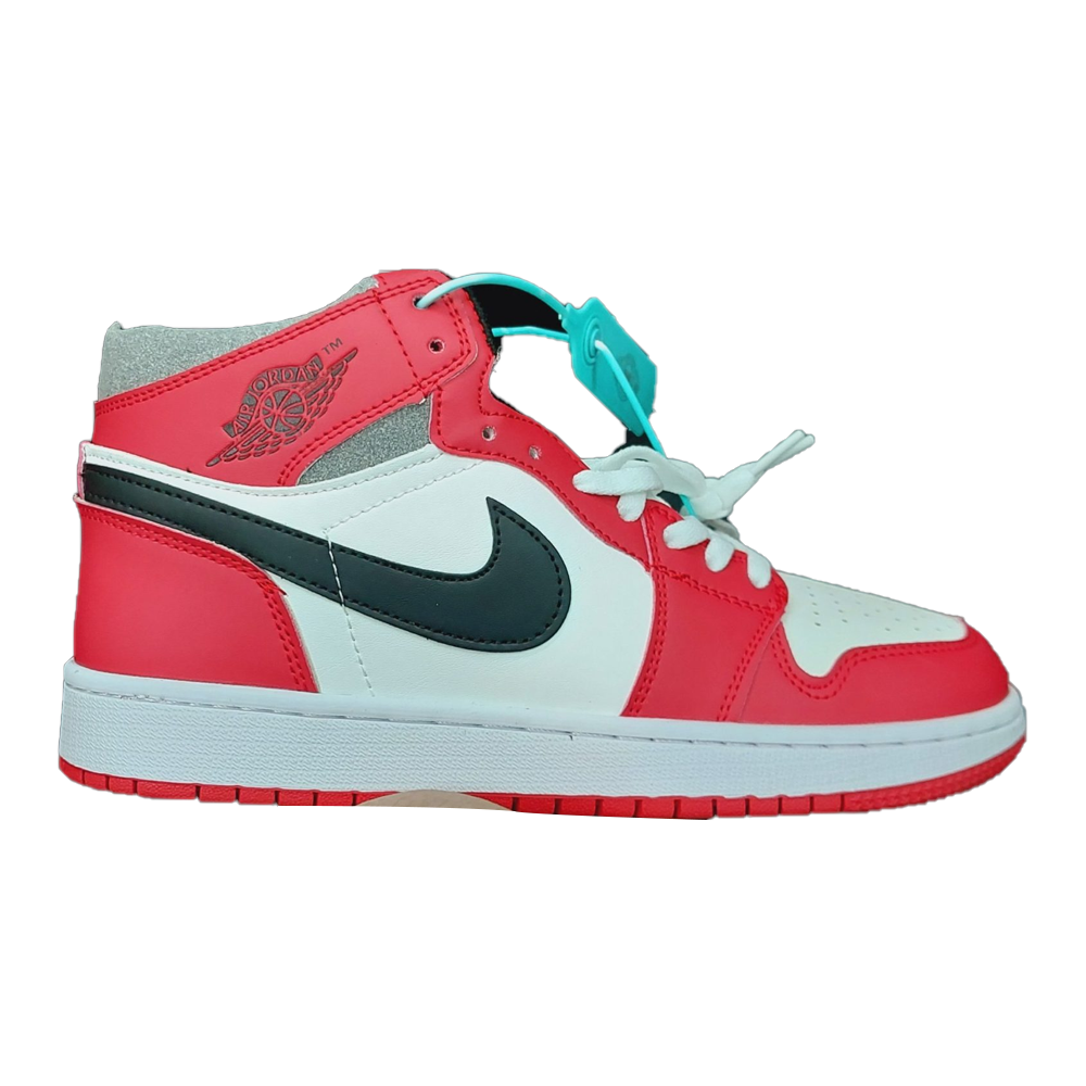 Air Jordan 1 High Neck Retro Sneakers White and Red