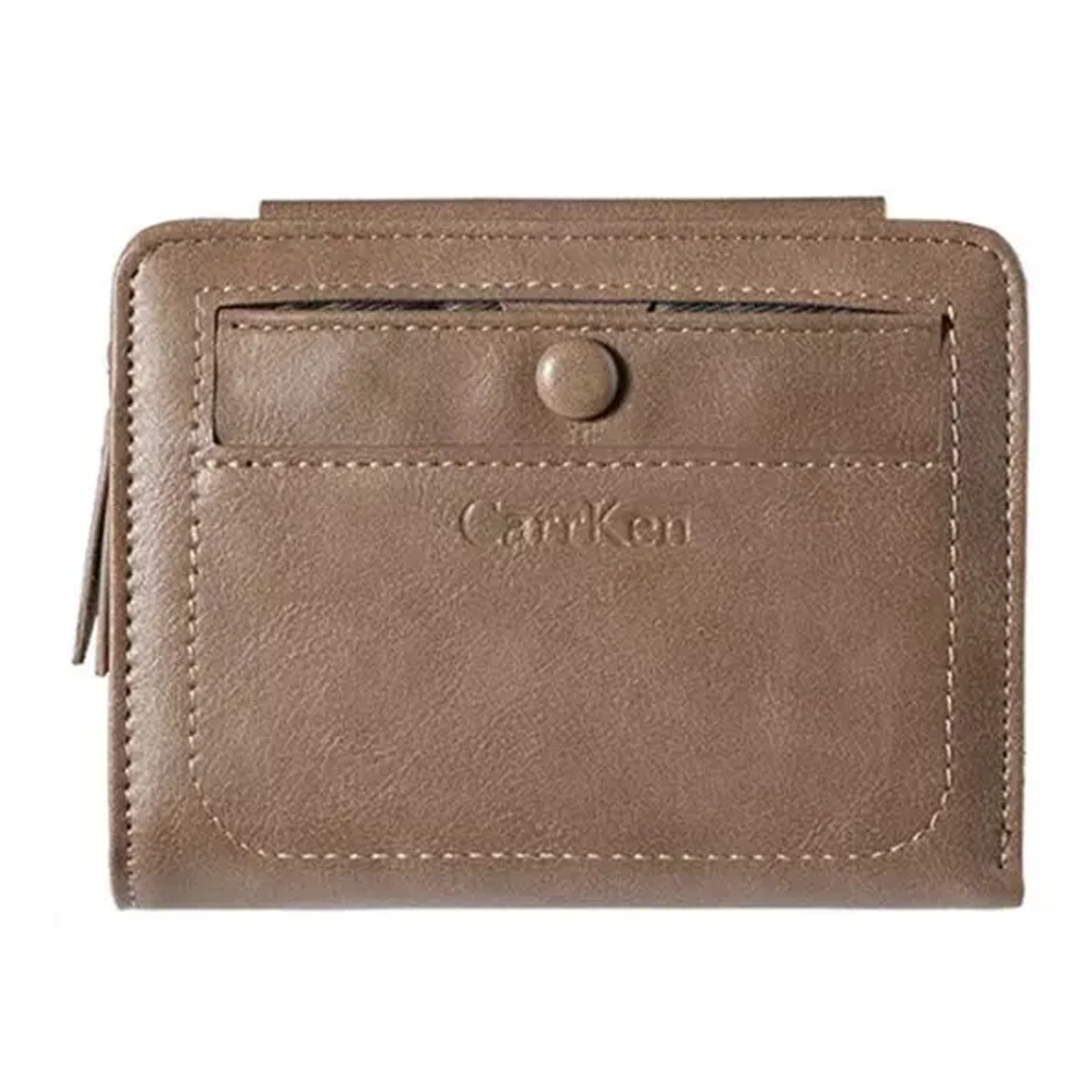 Carrken Polyurethane Leather Wallet For Men Brown
