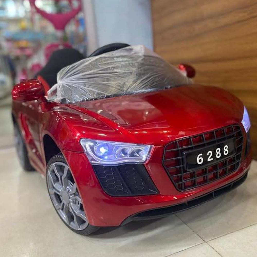 Electric Rechargeable Car For Kids - Red - 6 Volt