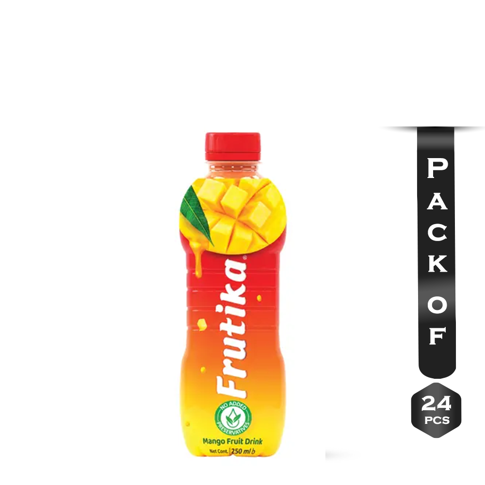 Pack of 24 Pcs Frutika Mango Fruit Drinks Pet - 250ml