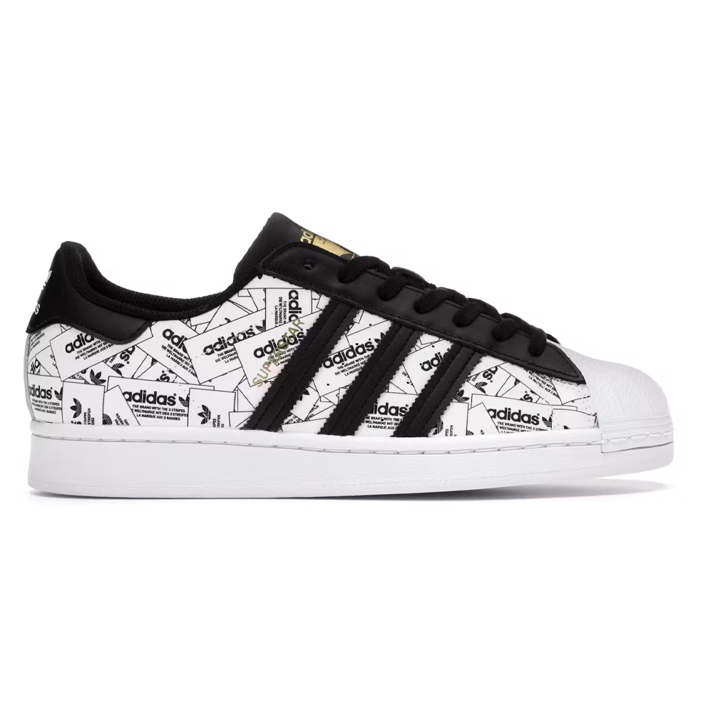 Adidas Superstar OEM Grade Sneakers for Men - Black and White