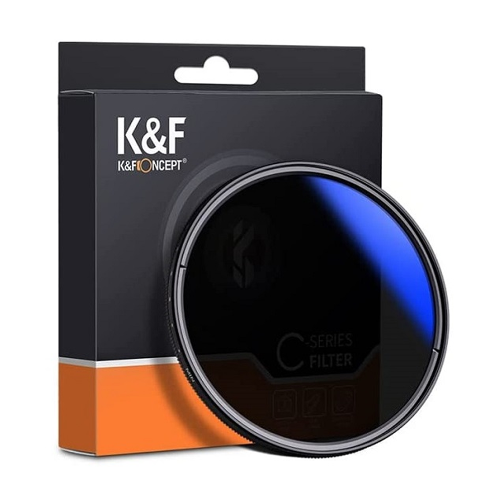K&F Concept KF01.1401 ND2-ND400 Blue Multi-Coated Variable Neutral Density Filter - 58mm 