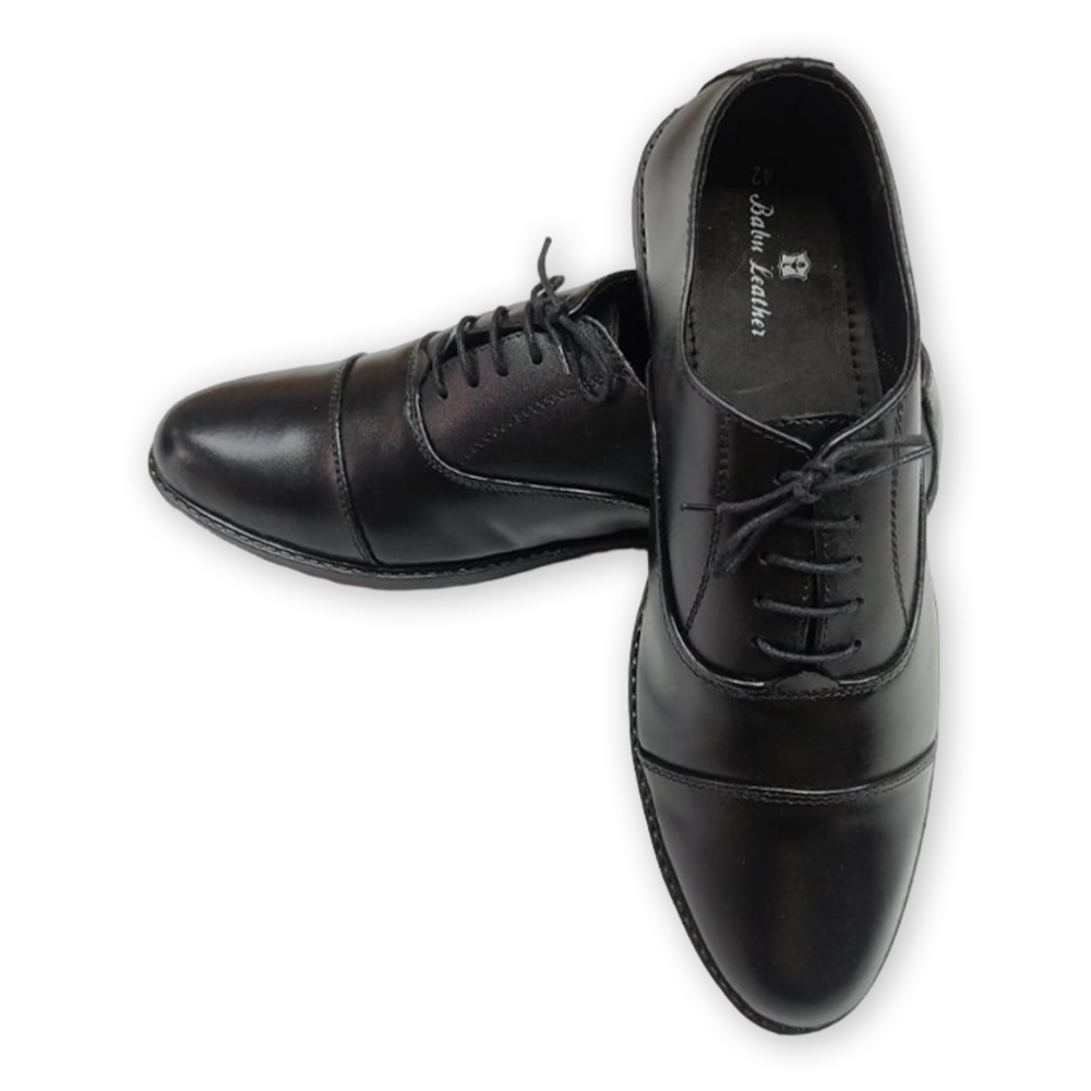 Leather Formal Shoes For Men - Black