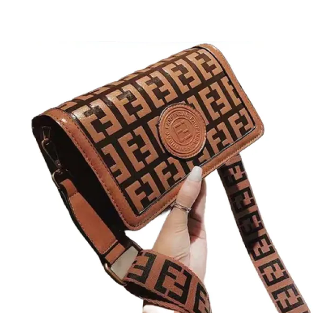 PU Leather Signature Crossbody Shoulder Bag for Women