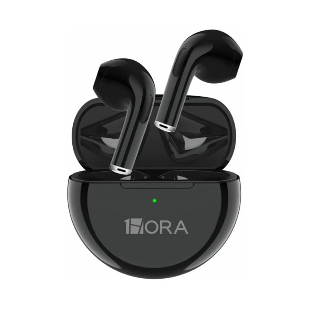 1Hora AUT119N True Wireless Circular Earphones - Black