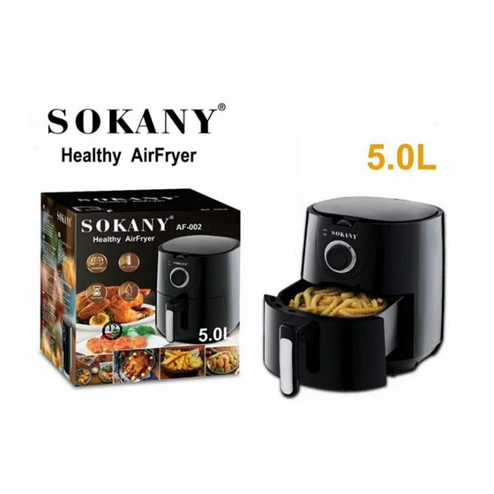 Sokany Healthy Air Fryer - 1500W - Black - AF -002