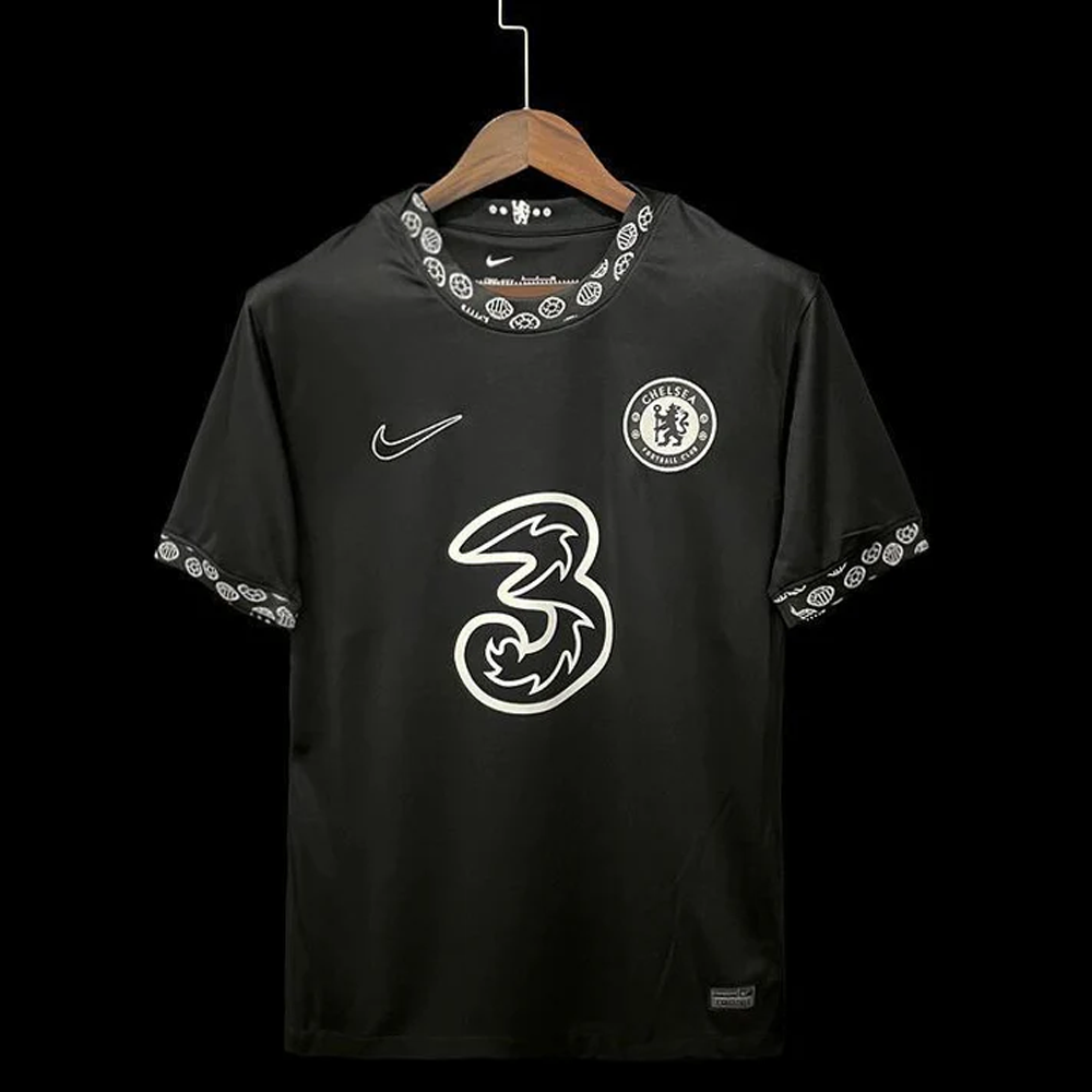 Chelsea Polyester Half Sleeve Away Jersey 22-23 Season - Black