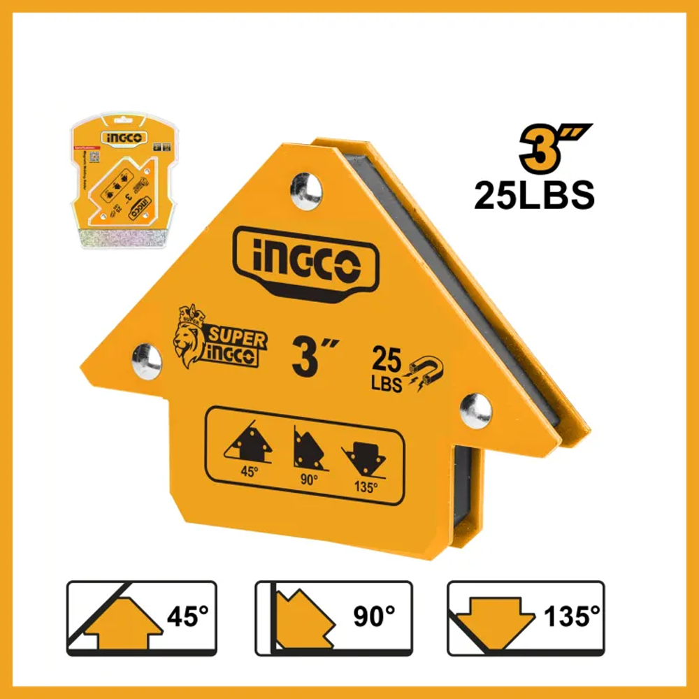 Ingco Magnetic Welding Holder Single Pcs - Yellow