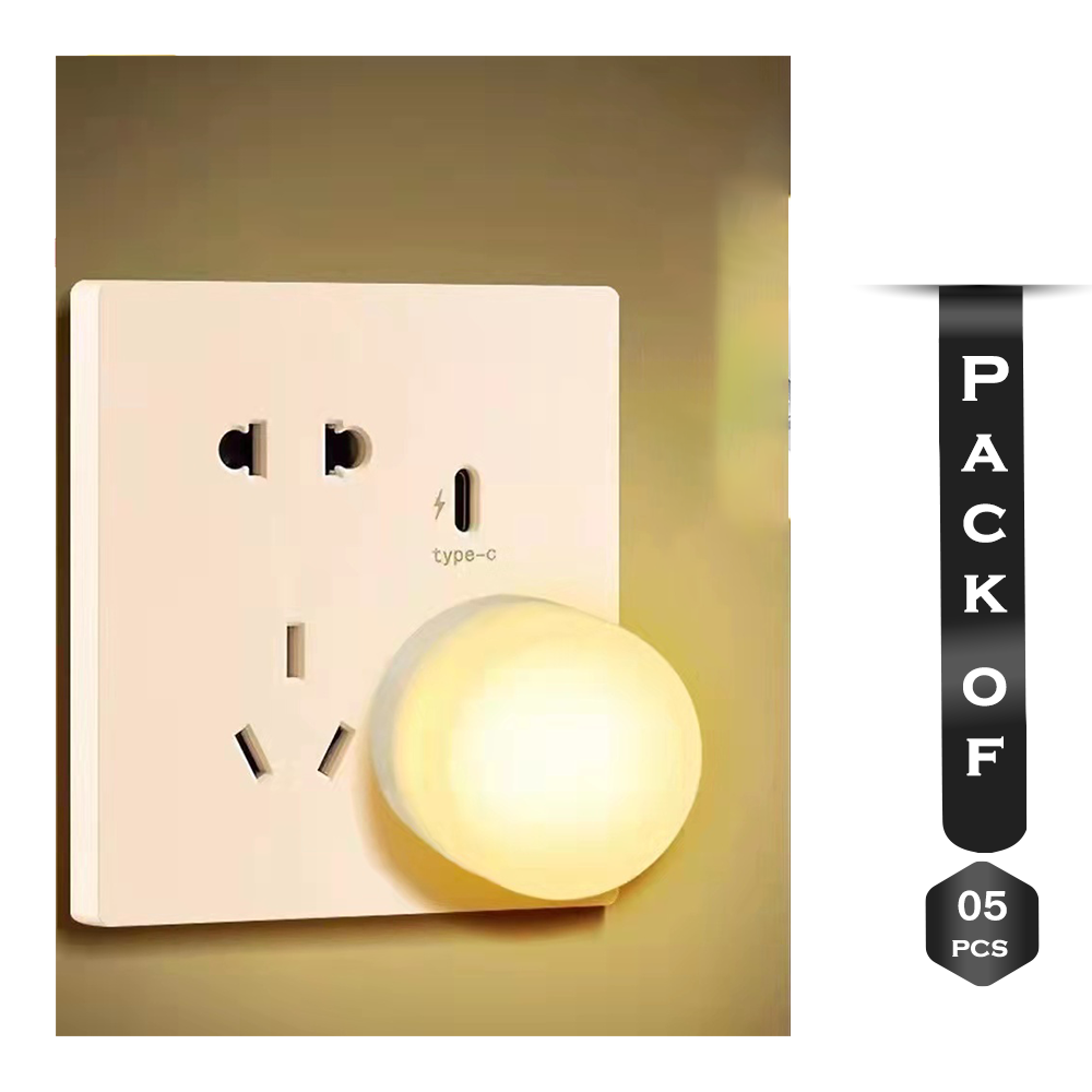 Pack Of 5Pcs USB Mini LED Night Light - White