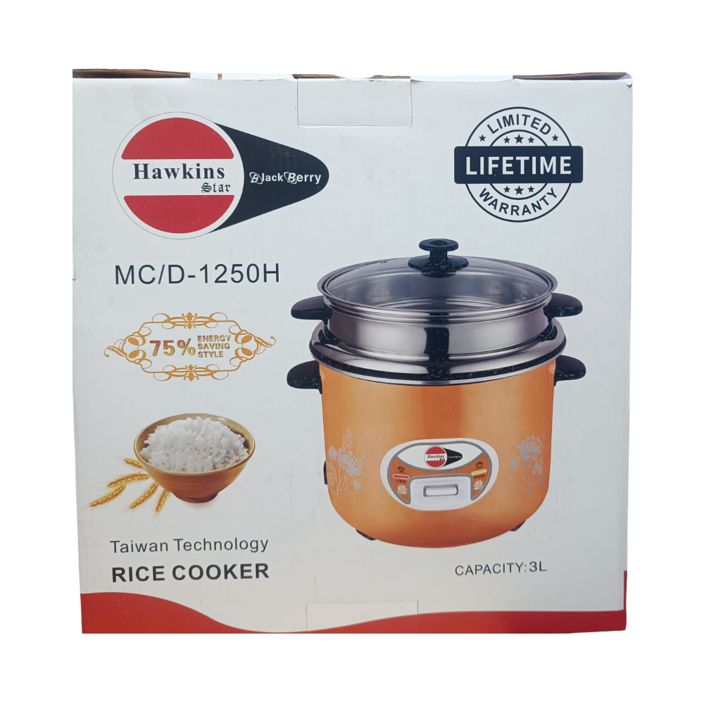 Hawkins MCD-1250H Double Pot Rice Cooker - 3Liter