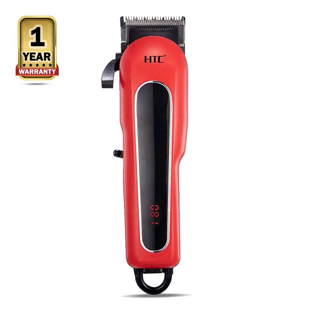 HTC CT-8089 Electric Hair Clipper For Men - Red