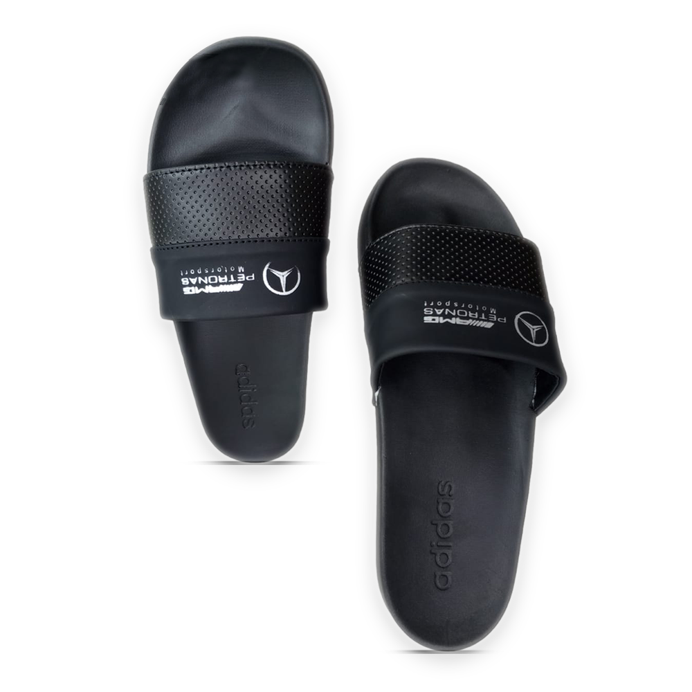 PVC Slide Slippers For Men - Black - SF 037