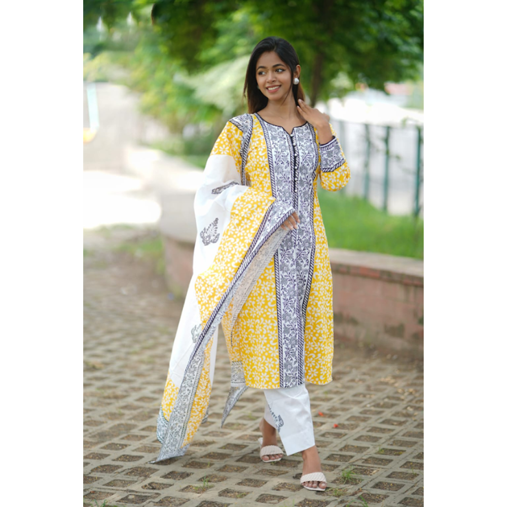 Block print salwar kameez store