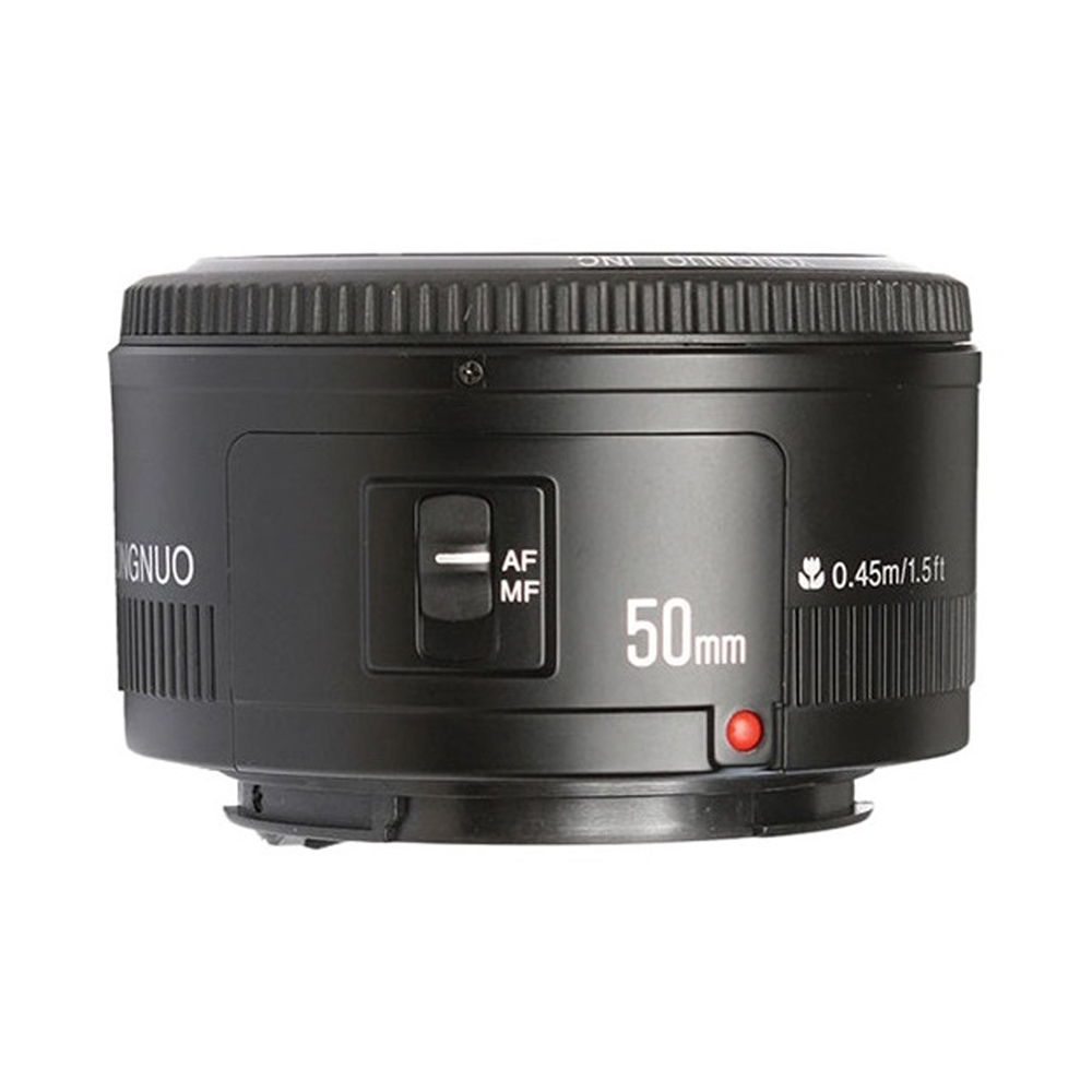 Yongnuo YN 50mm f/1.8 Prime Lens for Canon Mount Cameras - Black