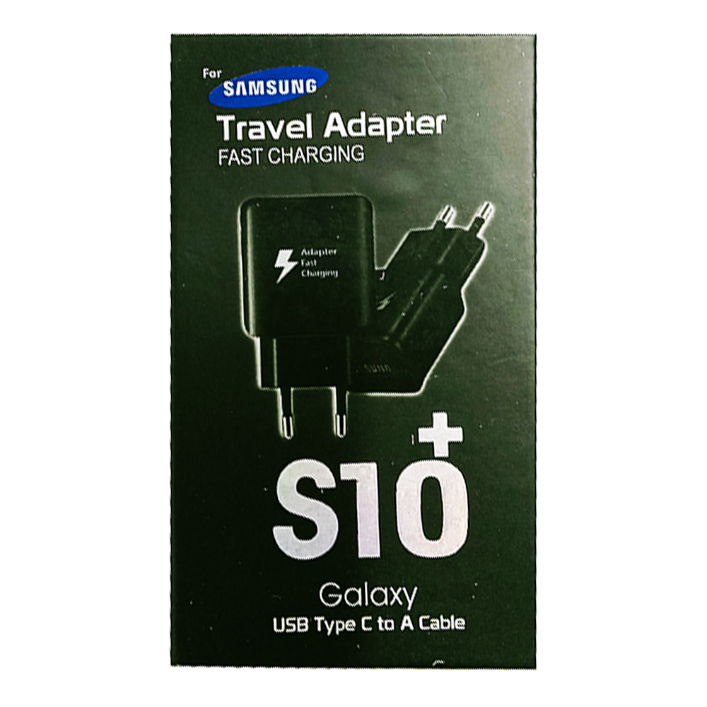Samsung S10 Plus Fast Charging Type-C Charger - Black