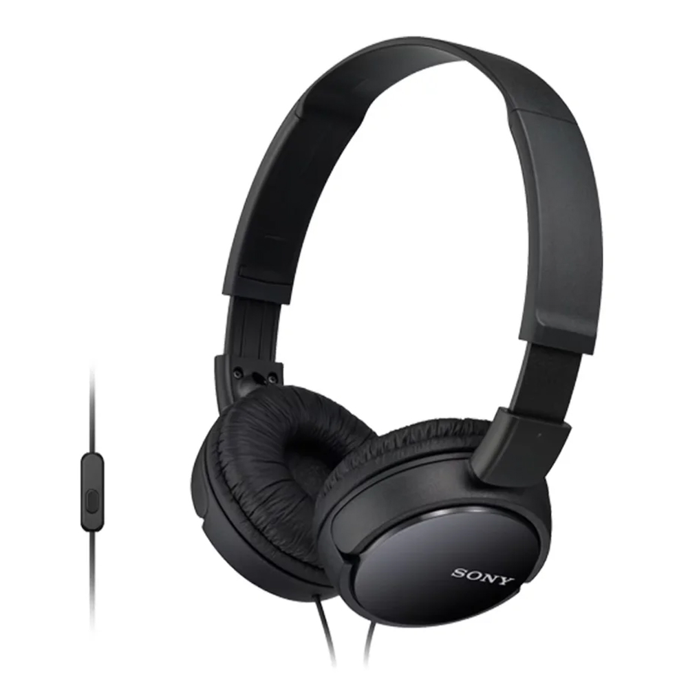 Sony MDR-ZX110AP Wired On-Ear Headphone - Black