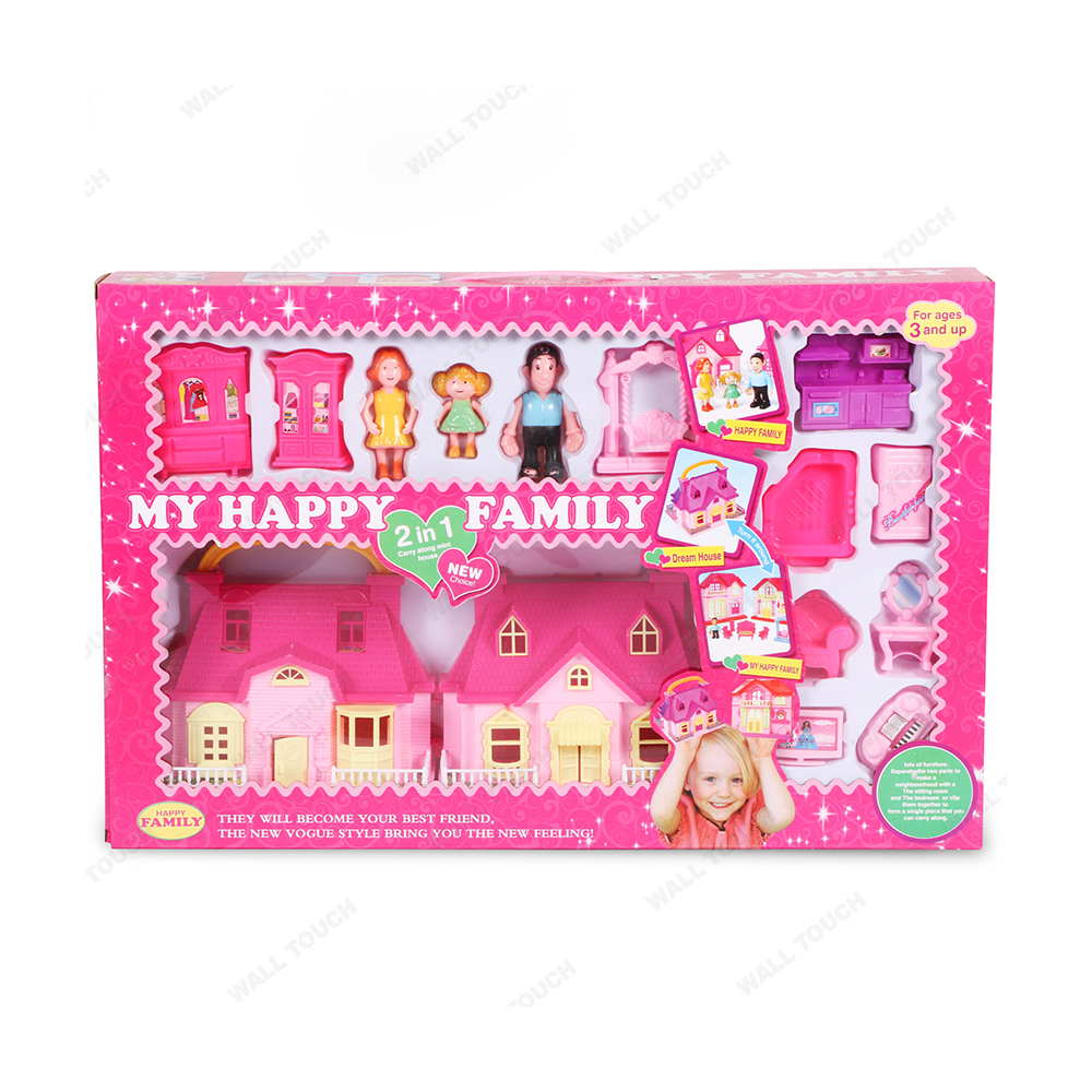 Housewares 2 In 1 Play Set Toy For Kids With Family Characters - 120168263