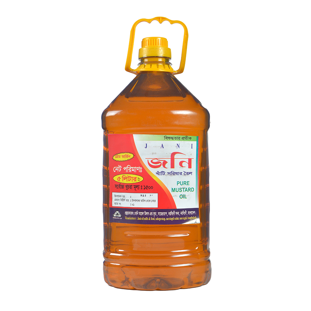 Jony Pure Mustard Oil - 5 Litre